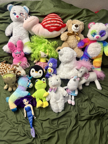 Lot assorted plush stuffed - lot,